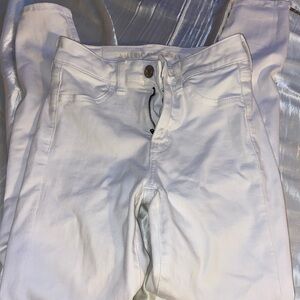 white american eagle skinny jeans
